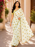 Multi Colour Printed Saree With Blouse Piece