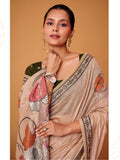 Jamdani Cotton Saree With Conrast Blouse Piece