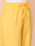 Floral Printed V-Neck Empire Pure Cotton Kurta with Trousers