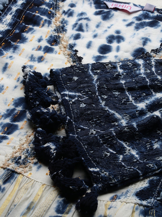 Tie and Dyed A-Line Dress