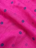 Pink Printed Saree With Blouse Piece