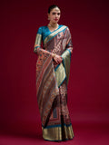 Dola Handloom Banarasi Silk Saree With Blouse Piece