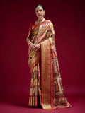 Dola Handloom Banarasi Silk Saree With Blouse Piece