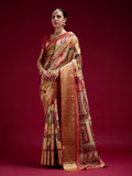 Dola Handloom Banarasi Silk Saree With Blouse Piece
