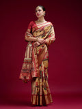 Dola Handloom Banarasi Silk Saree With Blouse Piece