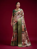 Dola Handloom Banarasi Silk Saree With Blouse Piece