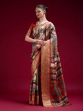 Dola Handloom Banarasi Silk Saree With Blouse Piece