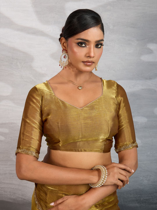 Burberry Chiffon Beads & Cutdana Applique Lace-Work