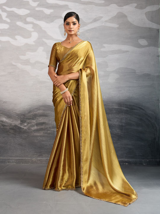 Burberry Chiffon Beads & Cutdana Applique Lace-Work
