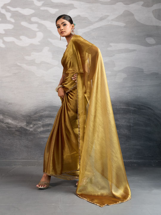 Burberry Chiffon Beads & Cutdana Applique Lace-Work