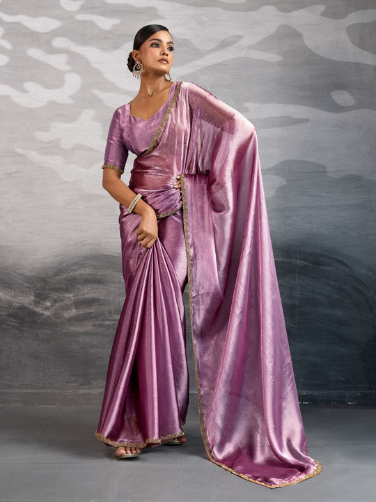 Burberry Chiffon Beads & Cutdana Applique Lace-Work