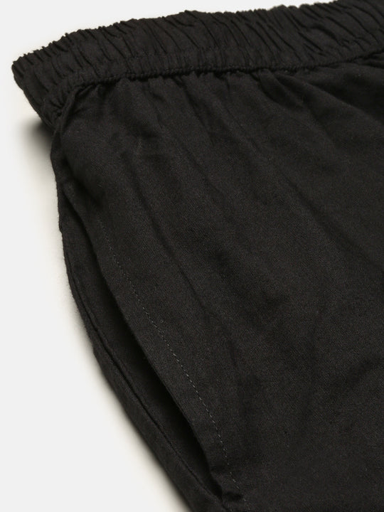 V-Neck Floral Printed Empire Pure Cotton A-Line Kurta with Trousers