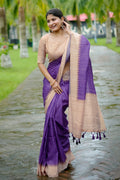 Tussar Silk Saree Featuring Beautiful Checks Printed Saree
