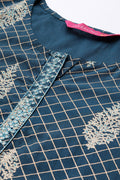 Women's Navy Blue Ethnic Motifs Printed Kurti