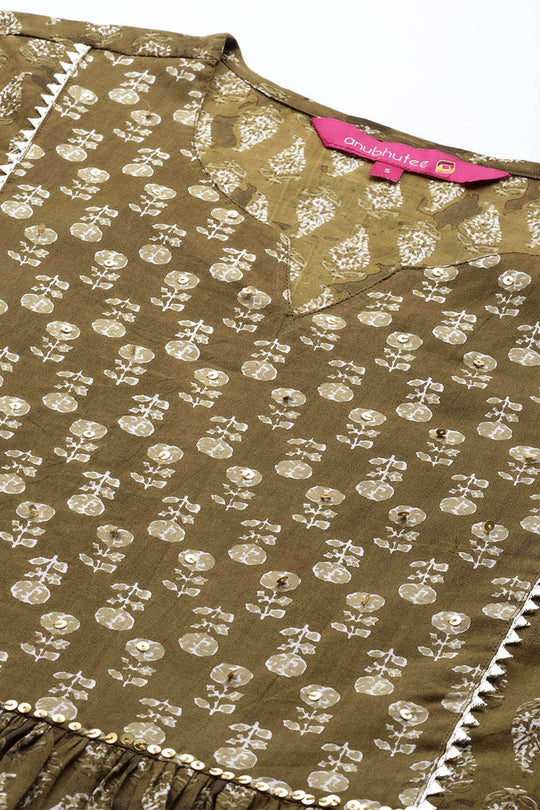 Women's Green Kurta Suit Set