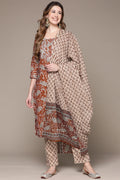 Women Rust Red Kurta Set