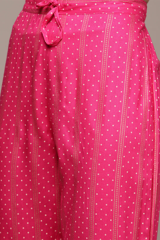 Women Pink Ethnic Kurta Set