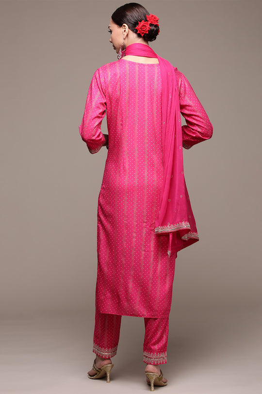Women Pink Ethnic Kurta Set