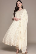 Women's Off-White  Ethnic Kurta Suit Set