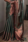 Emerald Green Kanjivaram Silk Saree