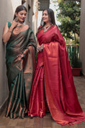 Emerald Green Kanjivaram Silk Saree