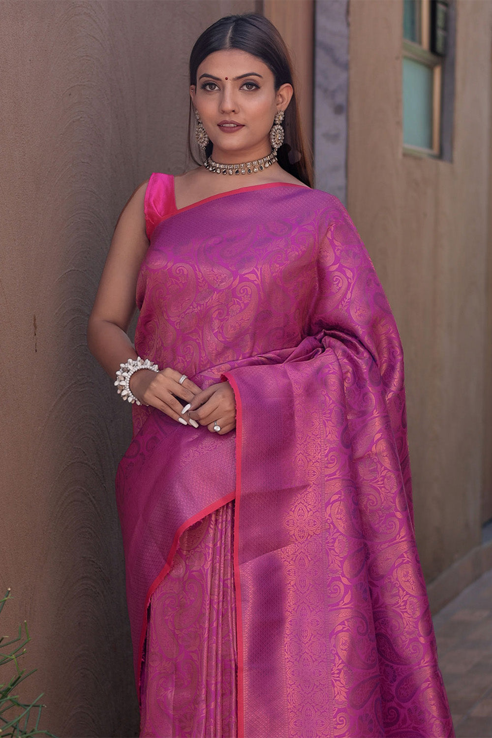 Special Pink Kanjivaram Silk Saree