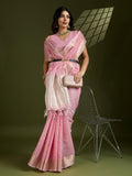 Soft Silk Saree Featuring Beautiful Checks Zari Weaving