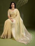Soft Silk Saree Featuring Beautiful Checks Zari Weaving