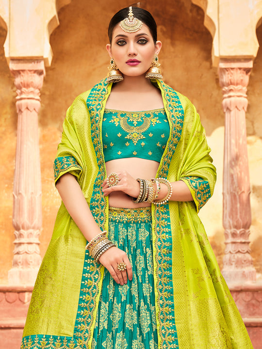 Pine Green Lehenga Choli