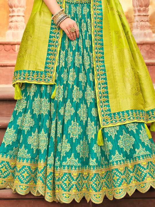 Pine Green Lehenga Choli
