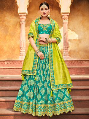 Pine Green Lehenga Choli