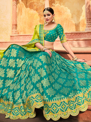 Pine Green Lehenga Choli