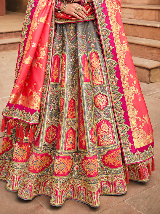Hot Pink Lehenga Choli