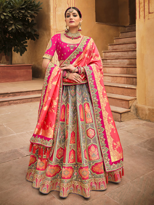 Hot Pink Lehenga Choli