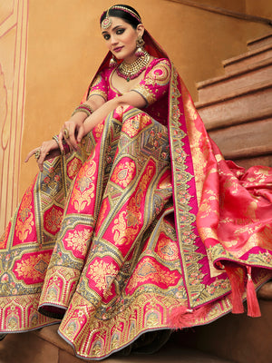 Hot Pink Lehenga Choli