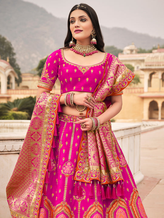 Magenta Pink Lehenga Choli