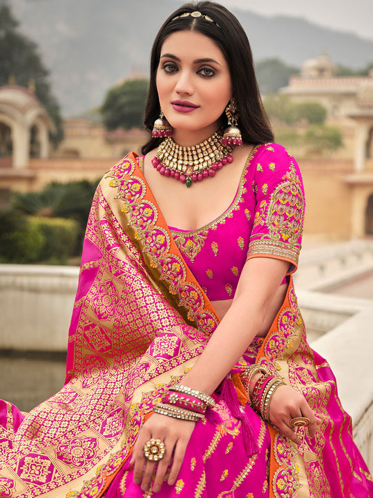 Magenta Pink Lehenga Choli