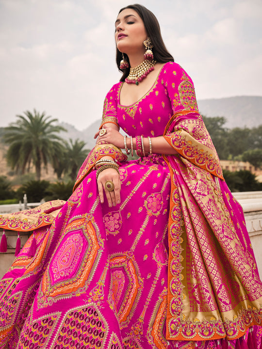 Magenta Pink Lehenga Choli
