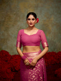 Georgette Banarasi Saree With Blouse Piece