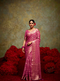Georgette Banarasi Saree With Blouse Piece