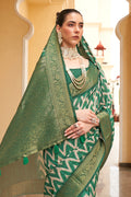 Multicolor Tussar silk Saree With Blouse Piece