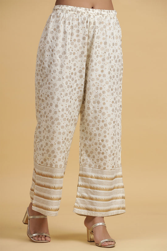 Red Off-White Bandhani Print Kurta set