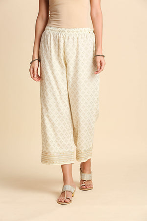 Black Off-White Embroidered Kurta set