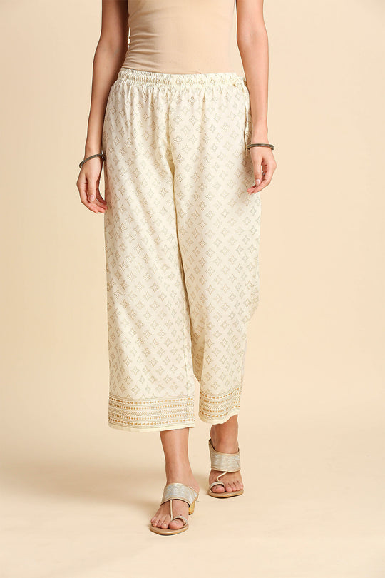 Black Off-White Embroidered Kurta set