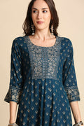 Navy Blue Ethnic Kurta set