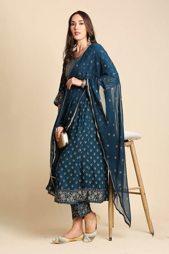 Navy Blue Ethnic Kurta set