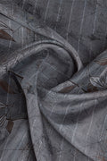 Grey Organza Saree With Blouse Piece