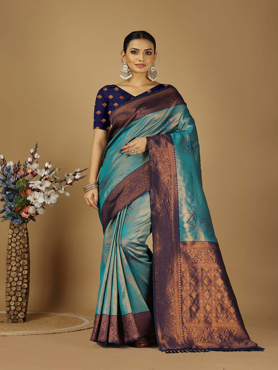 Banarasi Silk Saree With Blouse Piece