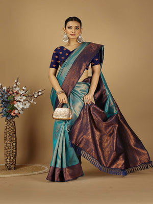 Banarasi Silk Saree With Blouse Piece