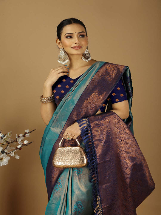 Banarasi Silk Saree With Blouse Piece